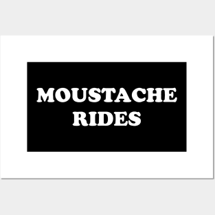 ride mustache Posters and Art